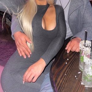 Gray jumpsuit from Naked Wardrobe